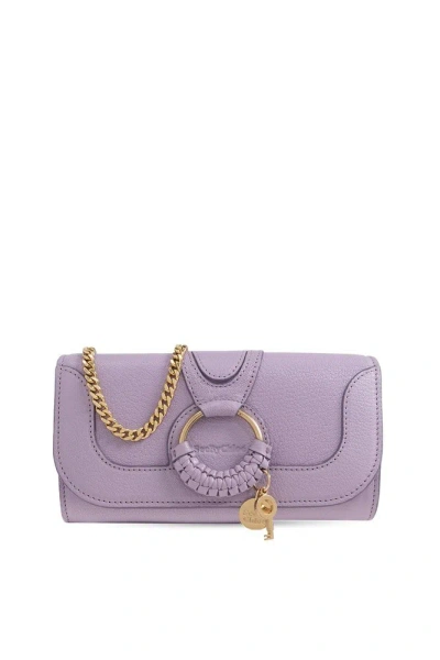 See By Chloé Hana Chain Wallet In Purple