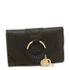 See By Chloé See By Chloe Hana Compact Leather Wallet In Black
