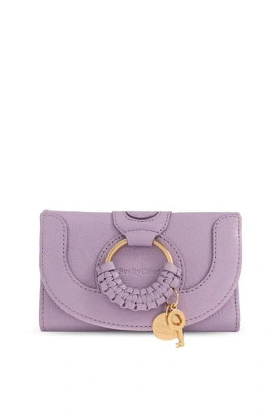 See By Chloé Hana Compact Wallet In Purple