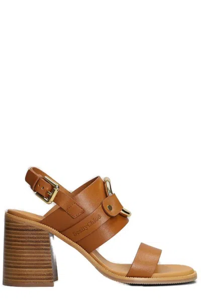 See By Chloé Hana Heeled Sandals In Brown