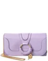See By Chloé Hana Leather Crossbody In Purple