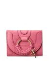 SEE BY CHLOÉ SEE BY CHLOE HANA LEATHER TRIFOLD WALLET