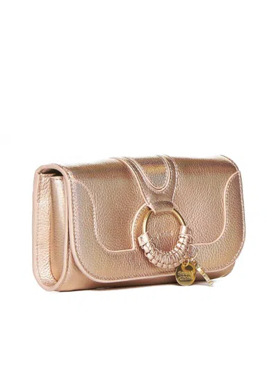See By Chloé Hana Leather Wallet On Chain In Golden