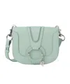 Shop See By Chloé Hana Logo Shoulder Bag In Gray