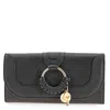 See By Chloé See By Chloe Hana Leather Chain Wallet In Black