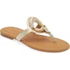 See By Chloé Hana Metallic Flip Flop In Light Gold
