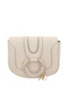 See By Chloé Mini Hana Leather Saddle Bag In Beige