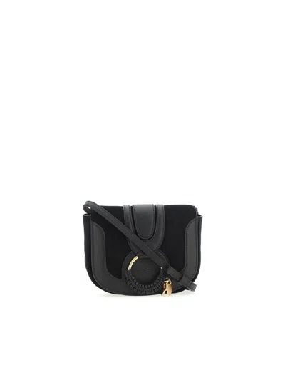 See By Chloé Hana Small Leather Crossbody Bag In Black