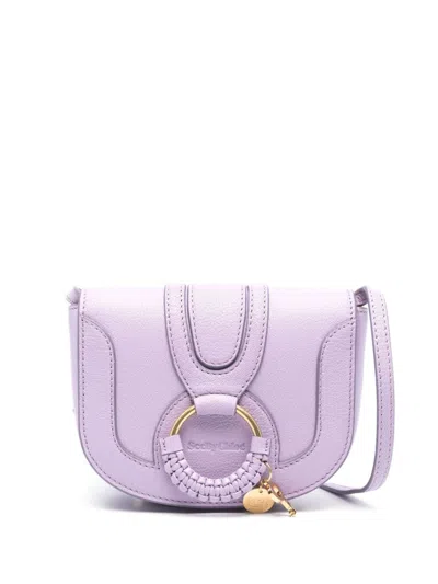 See By Chloé Hana Mini Leather Crossbody Bag In Violet