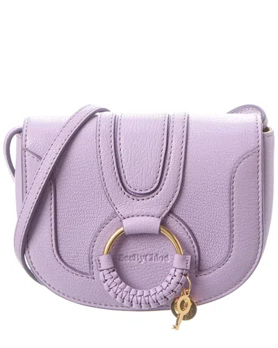 See By Chloé Hana Mini Leather Crossbody In Purple