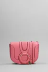 SEE BY CHLOÉ HANA MINI SHOULDER BAG IN ROSE-PINK LEATHER