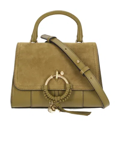 See By Chloé Hana Panelled Tote Bag In Green