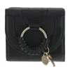 See By Chloé See By Chloe Hana Square Leather Compact Wallet In Black