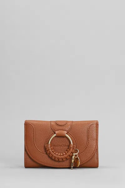 See By Chloé Hana Wallet In Leather Color Leather In Gray