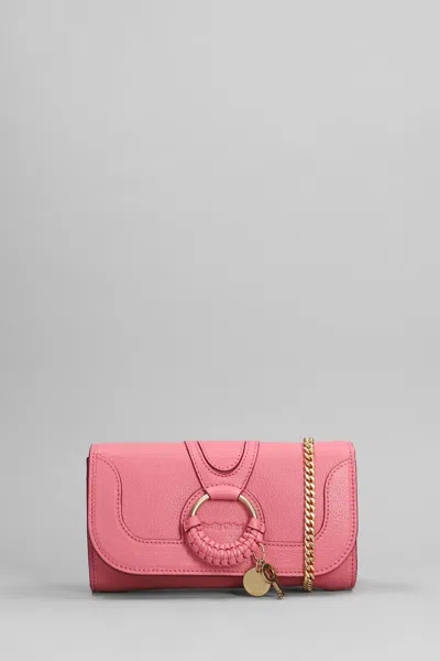 See By Chloé Hana Wallet In Rose-pink Leather