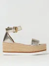 See By Chloé Espadrilles  Woman Color Gold In Gold