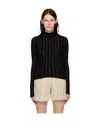 See By Chloé Black High-neck Blouse In Black