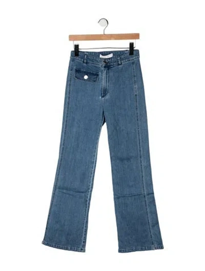 Pre-owned See By Chloé High-rise Flared Jeans In Blue