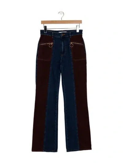Pre-owned See By Chloé High-rise Flared Jeans In Blue