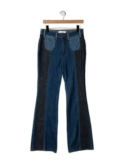 Pre-owned See By Chloé High-rise Flared Jeans In Blue