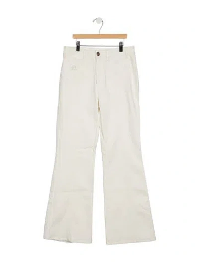 Pre-owned See By Chloé High-rise Flared Jeans W/ Tags In White