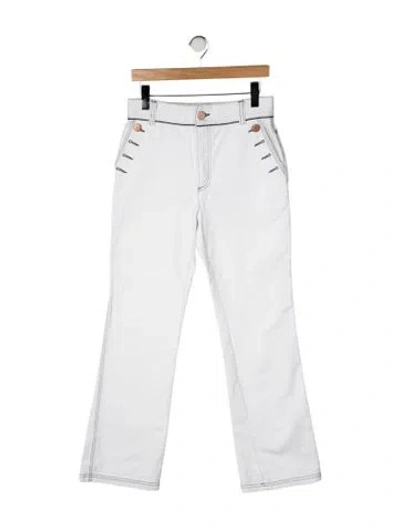 Pre-owned See By Chloé High-rise Flared Jeans In White