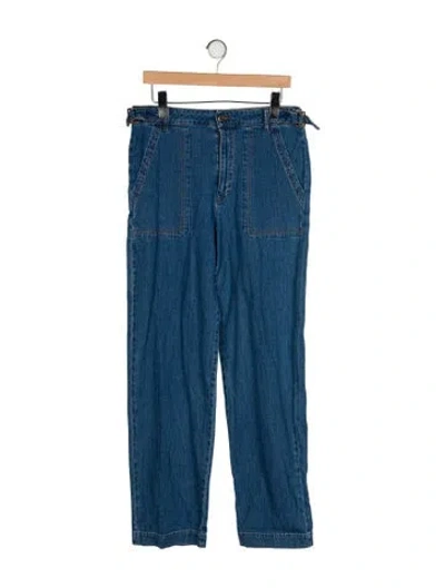Pre-owned See By Chloé High-rise Straight Leg Jeans In Blue