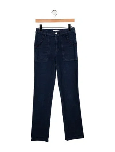 Pre-owned See By Chloé High-rise Straight Leg Jeans In Blue
