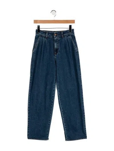 Pre-owned See By Chloé High-rise Straight Leg Jeans In Blue