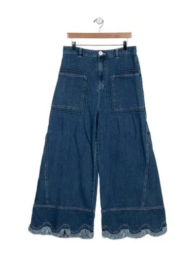 Pre-owned See By Chloé High-rise Wide Leg Jeans In Blue