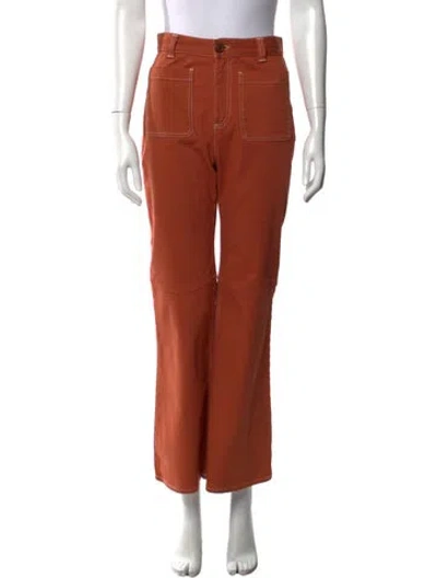 Pre-owned See By Chloé High-rise Wide Leg Jeans In Brown