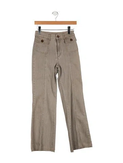 Pre-owned See By Chloé High-rise Wide Leg Jeans In Gray