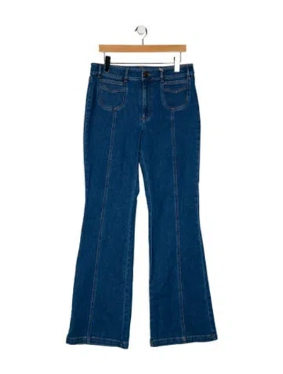 Pre-owned See By Chloé High-rise Wide Leg Jeans W/ Tags In Blue