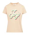See By Chloé Item O-neck Short-sleeved T-shirt In Nude