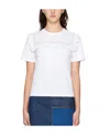 See By Chloé Item O-neck Short-sleeved T-shirt In White