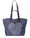 See By Chloé Je T'aime Denim Tote In Blue