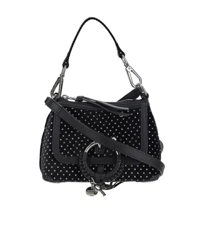See By Chloé Joan Fringed Suede Crossbody Bag In Black