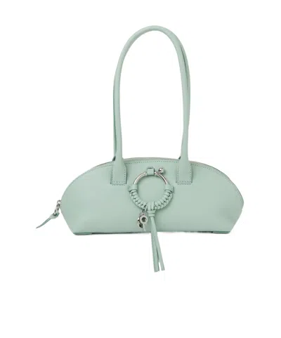 See By Chloé Joan Grained Handbag In Green