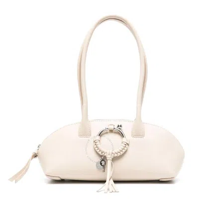 See By Chloé See By Chloe Joan Leather Shoulder Bag In Beige