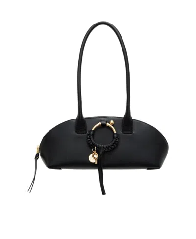 See By Chloé Joan Leather Shoulder Bag In Black