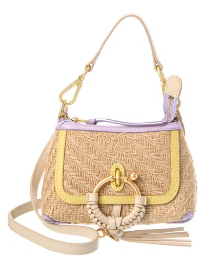 See By Chloé Joan Mini Jute Crossbody In Brown