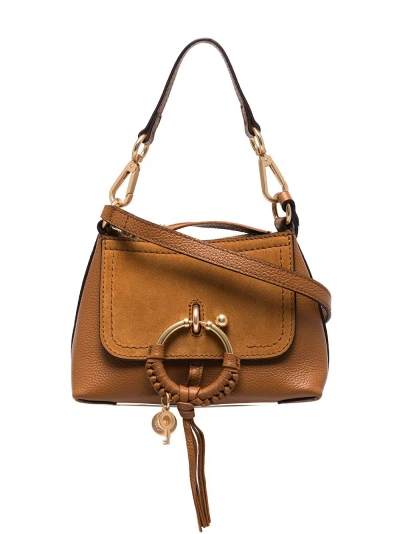 See By Chloé Joan Mini Leather Crossbody Bag In Brown