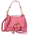 See By Chloé Joan Mini Leather Shoulder Bag In Pink