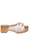 See By Chloé Joline Clog In Leather And Rope In White