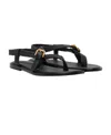 See By Chloé Knitted Sandals In Black