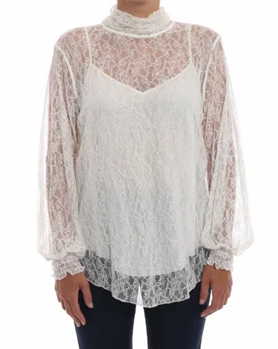 See By Chloé Lace Blouse In White