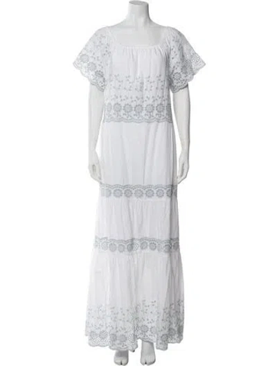 Pre-owned See By Chloé Lace Pattern Long Dress In White