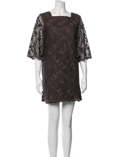 Pre-owned See By Chloé Lace Pattern Mini Dress In Multi