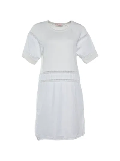 Pre-owned See By Chloé Lace-insert Dress In White
