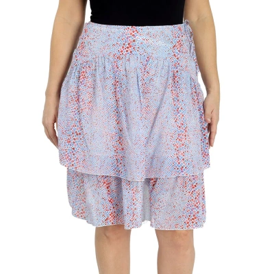 See By Chloé See By Chloe Ladies Double-layer Printed Cotton Silk Skirt In Multicolor